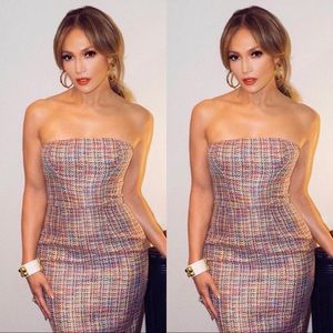 House of Cb Gabrielle Tweed Dress